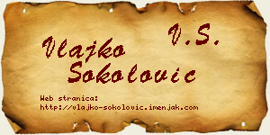 Vlajko Sokolović vizit kartica